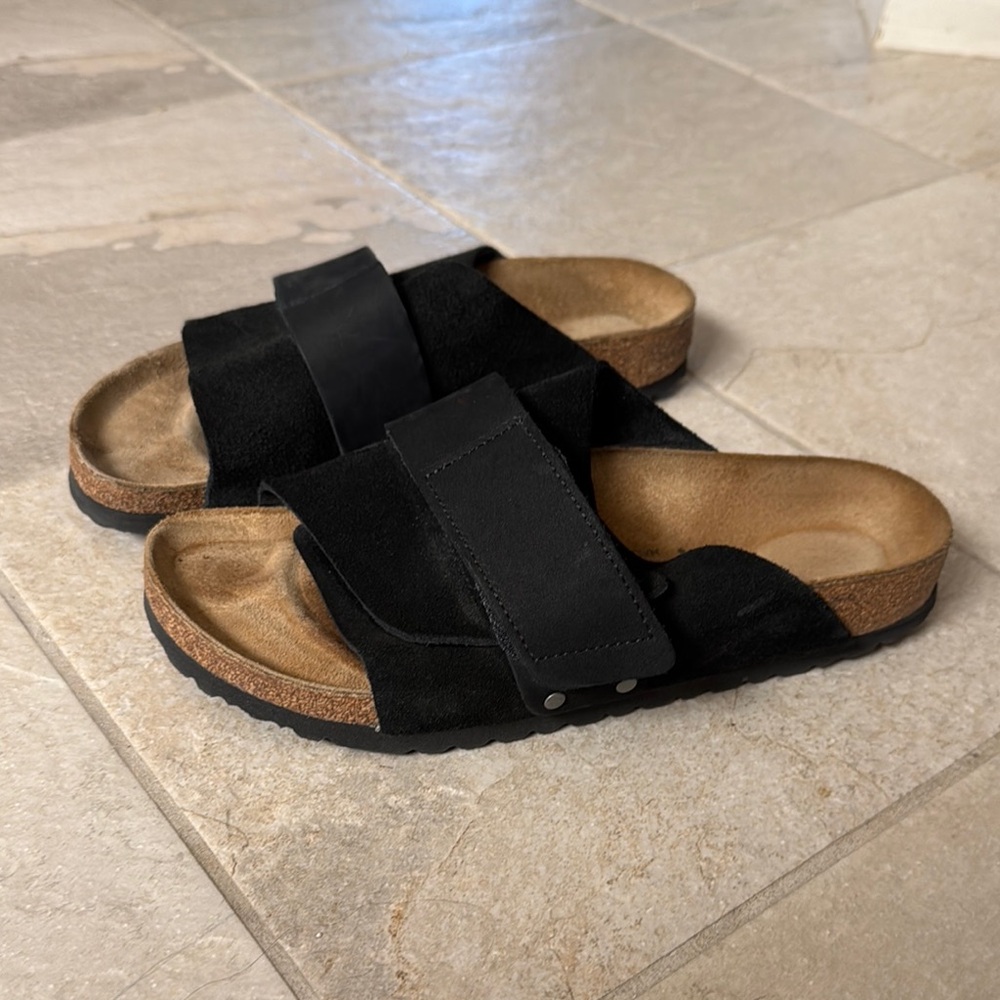 Birkenstock Kyoto Suede Sandals Black